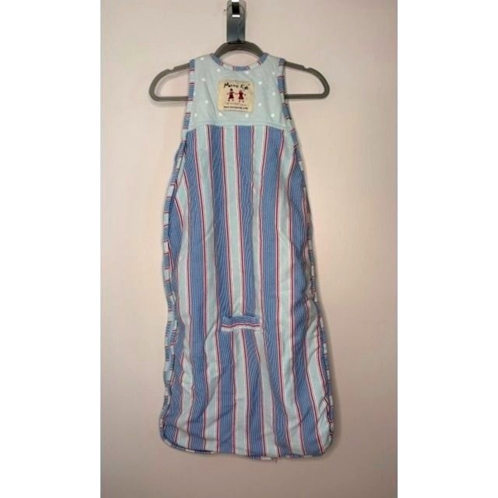 Merino Kids Go Go Bag Toddler 2-4Y Striped Organic Cotton Merino Wool Sleep Sack